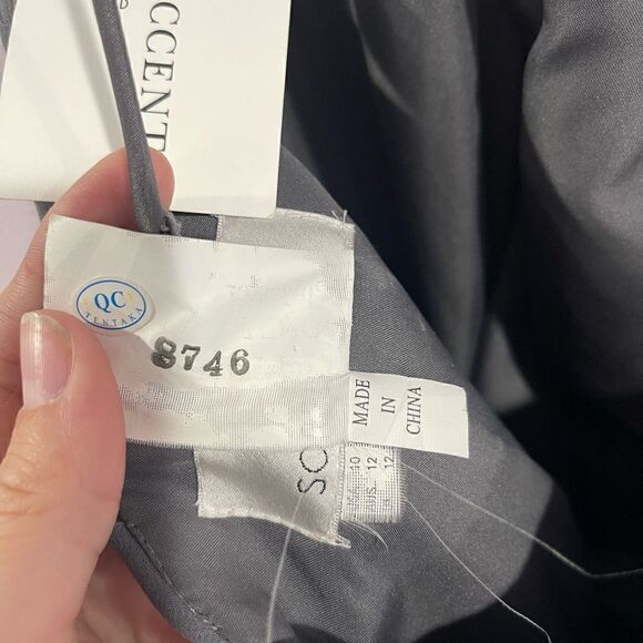 Sorella Vita Charcoal Style 8746 Maxi Dress Sz 10 - Picture 6 of 10